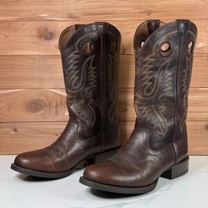 Ariat Sport Big Hoss Western Cowboy Boots rd toe 10027216 Wide Men's 10 EE